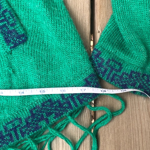 Alpaca poncho green - Picture 4 of 5